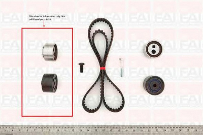FAI AUTOPARTS tbk124 -  Комплект ремня ГРМ